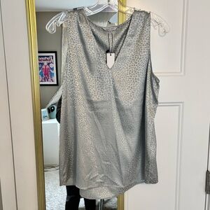 Naked Zebra Animal Prink V-Neck Layering Tank - Medium